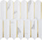 DICOFUN 1 Sheet White & Marble Look Peel and Stick Backsplash for Kitchen, PVC Stick on Backsplash Wall Tiles...