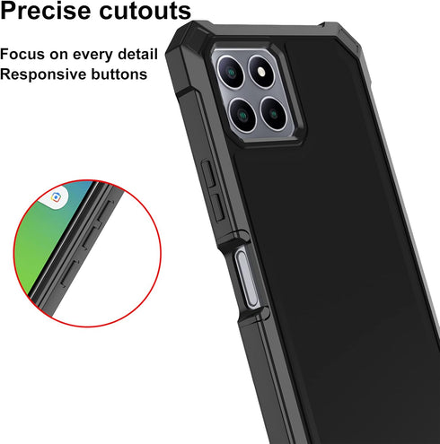 Ailiber Phone Case for Boost Mobile Celero 5G Plus, Celero 5G Plus Case with Screen Protector Tempered Glass, 2 Layer Structure Protection, Shockp...