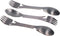 Camping Eating Utensils, 5 in 1 Utility Tactical Spork Portable Stainless Steel Fork Spoon BBQ Cutlery with Sawtooth Multifunctional Bottle Opener...