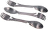 Camping Eating Utensils, 5 in 1 Utility Tactical Spork Portable Stainless Steel Fork Spoon BBQ Cutlery with Sawtooth Multifunctional Bottle Opener...