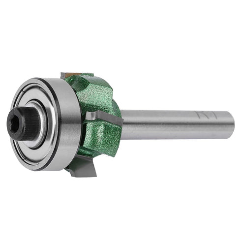Banding,CMT Router Bits, Banding Trimmer Routers Bevel Top Trim Router Woodworking Milling Cutter 4 Teeth Trimming Cutter Trimmer Router Bit(R3)(1...