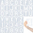 36-Piece 4-Inch Letter and Numbers Stencils Set: Reusable Plastic Stencils...