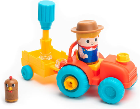 Educational Insights Design & Drill Bolt Buddies Tractor Take Apart Toy with Screwdriver Tool, Preschool STEM Toy, Gift For Boys & Girls, Ages 3+...