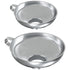 Wide Mouth Stainless Steel Canning Funnel - for Wide and Regular Mason Jars, Food Grade Funnel Canning Supplies Set, 2 Pack...