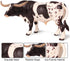 Flormoon Animal Figures Realistic Texas Longhorn Bull Plastic Early Educational Toys Cupcake Topper Party Gift for Kids 3+ Year Old(Male)...