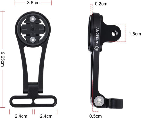 Bike Mount Adjustable Out Front Extended Bicycle Computer Mount for Garmin Edge...