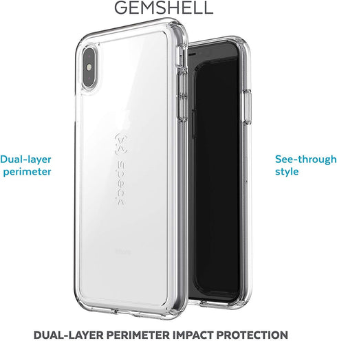 Speck Products GemShell iPhone XS Max Case, Clear/Clear...