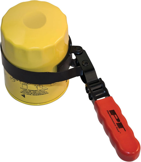 Performance Tool W54048 Swivel Handle Oil Filter Wrench for 4 to 4 3/8-Inch Filters with Studded Band and Vinyl Grip Handle...