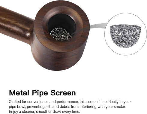 Pipe Accessories Set - Complete Tobacco Pipe Cleaning kit - Ultimate Care and Enjoyment Kit for Tobacco Pipe Enthusiasts - Filters, Reamer, Cleani...