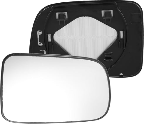 X AUTOHAUX Car Rearview Right Passenger Side Heated Mirror Glass Replacement W/Backing Plate for Honda CR-V 1997 1998 1999 2000 2001 2002 2003 200...