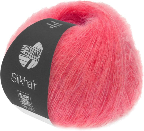 Lana Grossa Silkhair, 70 Raspberry Yarn......