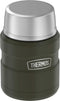 THERMOS Stainless King Vacuum-Insulated Food Jar with Spoon, 16 Ounce, Army Green...