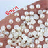 500pcs 6mm Half Pearl Bead Flat Back Half Round Pearl for DIY Decoration (White)...