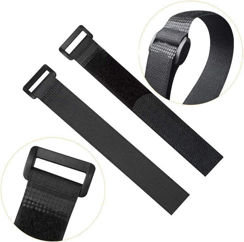 Premium Cinch Straps - Reusable Hook & Loop Tie Down Fastener Straps for Cables, Extension Cords, Organizing – Nylon Webbing Multipurpose Adjustab...