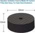 Monosaudio 4PCS Carbon Fiber Speaker Spike Floor Protectors 30x10mm Speaker Spikes Pads Subwoofer Isolation Feet Amplifier Feet for Audio,Speakers...