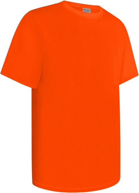 Work Shirts for Men Construction High Visibility Shirts, Hi Vis Safety T-Shirts for Men Women, Short Sleeve Work Shirts, Durable to Use, UC-Orange...