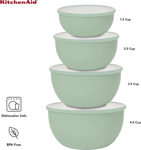 KitchenAid Prep Bowls with Lids, Set of 4...