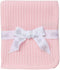 Little Me Baby Girls' Pink Cable Knit Swaddling Receiving Blanket...