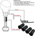 Abfer 6 Speed Shift Knob Leather Gear Stick Shifter Knobs Fit for Most Manual Transmission Vehicle Truck, Black...