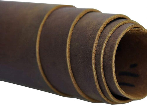 Dark Brown Leather Hide 1.5-2mm Thick Finished Full Grain Cow Hide Leather Arts Crafts Tooling Sewing Hobby Workshop Crafting Leather Accessories,...