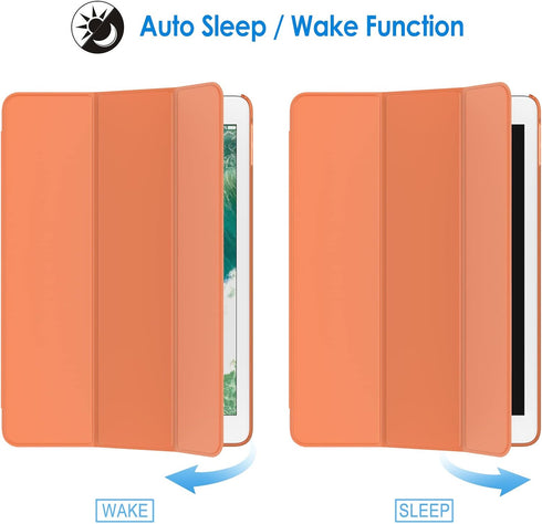 JETech Case for iPad (9.7-Inch, 2018/2017 Model, 6th/5th Generation), Smart Cover Auto Wake/Sleep (Papaya)...