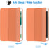 JETech Case for iPad (9.7-Inch, 2018/2017 Model, 6th/5th Generation), Smart Cover Auto Wake/Sleep (Papaya)...