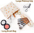 Makeup Bag, Cosmetic Bags for Women, Large Capacity Make up Bag and Brush Storage Bag,Corduroy Makeup bag Set,Aesthetic Women Handbags Purses, Tra...