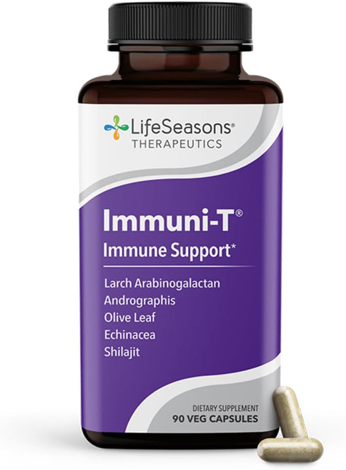 Immuni-T - Immune Support - Vitamin Supplement for Cold & Flu Relief - Natural Immunity System Booster - Black Elderberry, Echinacea, Andrographis...
