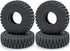 RCLIONS 4PCS Rubber Micro 1" RC Wheel Tires 62mm for 1/24th Axial SCX24 Deadbolt,C10,JLU CRC,Bronco RC Crawler Truck Car (B Style)...
