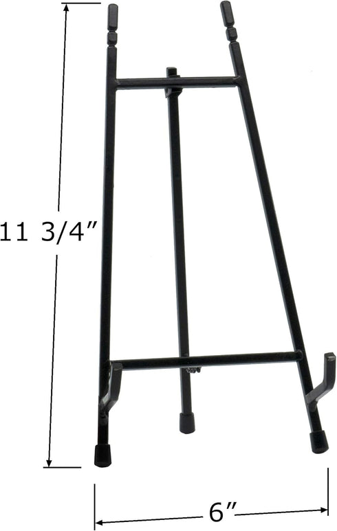 Red Co. 11” Tall Modern Metal Tripod Plate Stand and Art Holder Easel, Black...