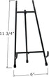 Red Co. 11” Tall Modern Metal Tripod Plate Stand and Art Holder Easel, Black...