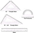 15Pcs Geometric Stencils Drawing Templates,Drawing Stencils Drafting Tools with Geometry Set,Circle,Curve Shape Stencils Drafting Tools for Drawin...