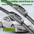 Set of Wiper Blades, Front Wiper + Rear Wiper Blades for Nissan Rogue 2014-2021/Nissan Pathfinder 2013-2018 (26 inch + 17 inch + 12 inch) OE Origi...