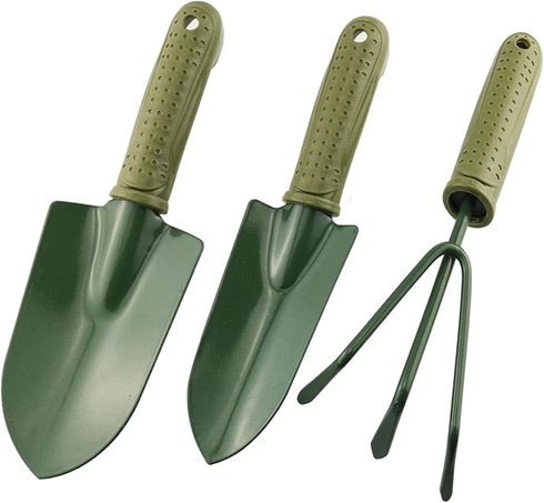 3 in 1 Garden Tool Shovel for Digging Gardening Trowel for Lawn Planting Alloy Spade Plastic Handle Anti Slippery...