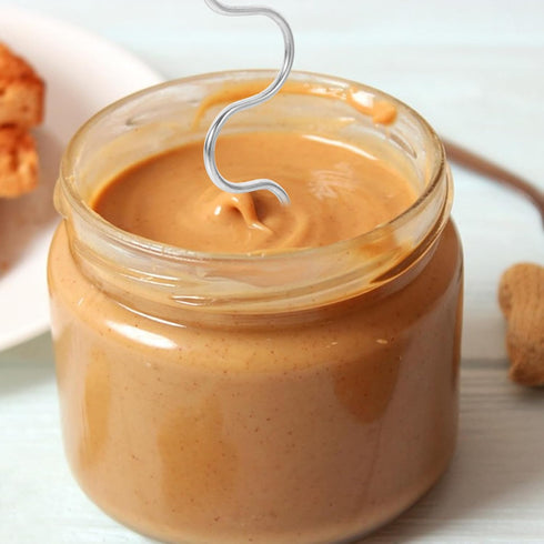 DOITOOL 1 Set Stainless Steel Stirrer Mixer for Peanut Butter Peanut Butter Mixer Stirrer for Nut Butter Manual Butter Stirrer Hand Blender Marmal...