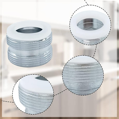 12 Pieces Faucet Adapter Kit Kitchen Aerator Adapter Male To Female,Male To Male Faucet Adapter Water Hose Adapter(Faucet Adapter Various Sizes)...