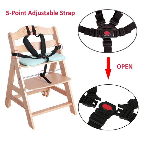 Seat Belt by AT,5/3/2 Point Adjustable for Baby Kid Safe Strap for Stroller High Chair (Include Shoulder Pads & Guarding Pad)...