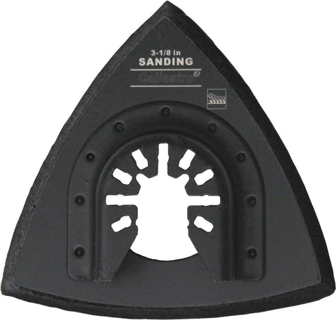Triangle Sanding Pads for Oscillating Multitool with Universal Quick-Release - 3 Pack of 3-1/8 Inch Sander Pads for Hook & Loop Sandpaper- Caliast...