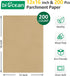 200Pcs 12x16In Unbleached Parchment Paper Sheets Precut Heavy Duty Flat Kitchen Baking Supplies Paper Non-Stick,Non-Toxic Cooking Paper for Air Fr...