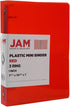 JAM PAPER Plastic 1 inch Mini Binder - Red 3 Ring Binder - Sold Individually...