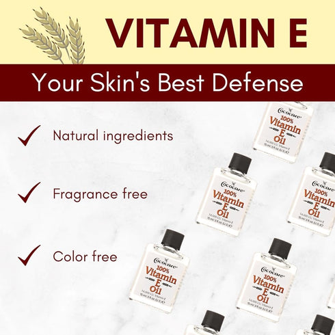 COCOCARE Vitamin E Oil, 14000 Lu, 0.5 Fluid Ounce - Moisturizing Oil for Dry Skin...