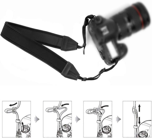 WANBY Camera Strap Padded Shoulder Neck Camera Strap with Quick Release Buckles for DSLR SLR...