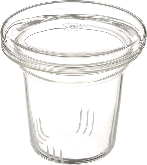 Teabloom Universal Glass Tea Infuser with Dual-Purpose Lid/Coaster – Hygienic, Non-Toxic Glass Filter for Loose Tea Leaves – Lead-Free & Cadmium-F...