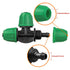 Drip Irrigation Fittings Kit for 1/4" Tubing, 65 Pcs Drip Line Lock Barbed Connectors for Drip Systems - 18 Couplings, 15 Tees, 12 End Caps,1 0 El...