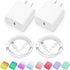 iPhone Charger, 2 Pack 20W PD USB C Wall Fast Charger Adapter with 2 Pack 6FT Type C to Lightning Cable Compatible for iPhone 14 13 12 11 Pro Max ...