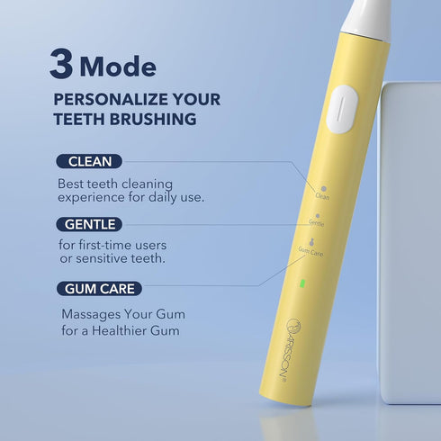 ARISSON Sonic Electric Toothbrush for Adults and Kids, 40,000 VPM Power Toothbrush, 1.5H Fast Charge Ultrasonic Electric Toothbrushes with 2 Minut...