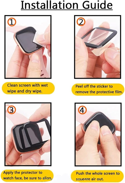 Compatible with OnePlus Watch 2 Soft Screen Protector, Full Coverage 3D Curved Edge Frame Case Friendly Anti Scratch HD Clear Film for OnePlus Wat...
