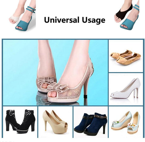 Angzhili 2 Pair Women Ladies Summer Peep Toe Socks Open Toe Socks Invisible Liner Fashion Breathable Open-Toed Liner Socks No Show with Nonslip He...