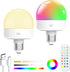 Rechargeable Light Bulbs with Remote - E26 Battery Operated Light Bulb for Non-Hardwired Wall Sconces, Pendant Lights ect (2 Pack)...