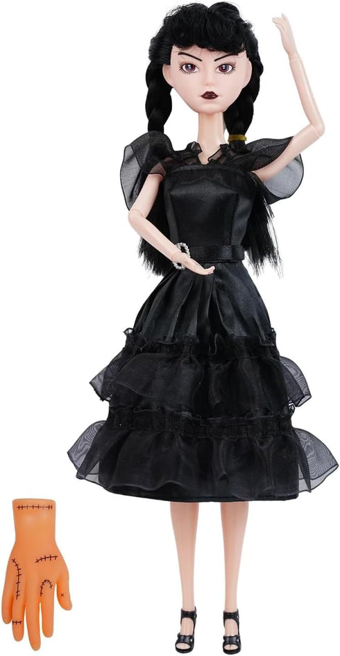 11.5 inch Dolls with Gift Box, Black Doll with Thing Hand, Black Dress, Black High Heels, Black Hair, Gift for Girls & Fans...